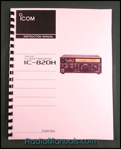 Icom IC-820H Instruction Manual